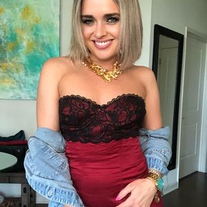Strapless Vintage Bebe Dress